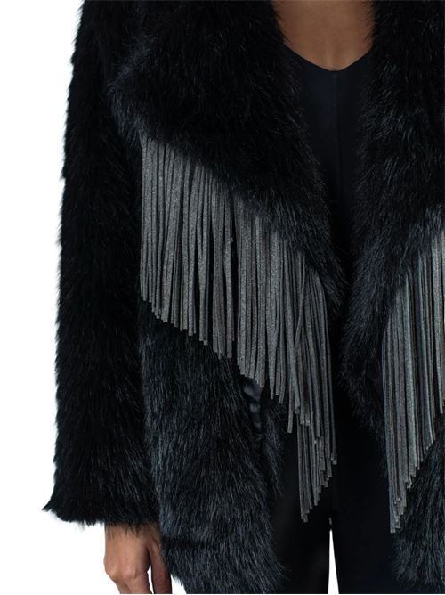 Eco-pelliccia con frange Le Volière | HOPEBLACK